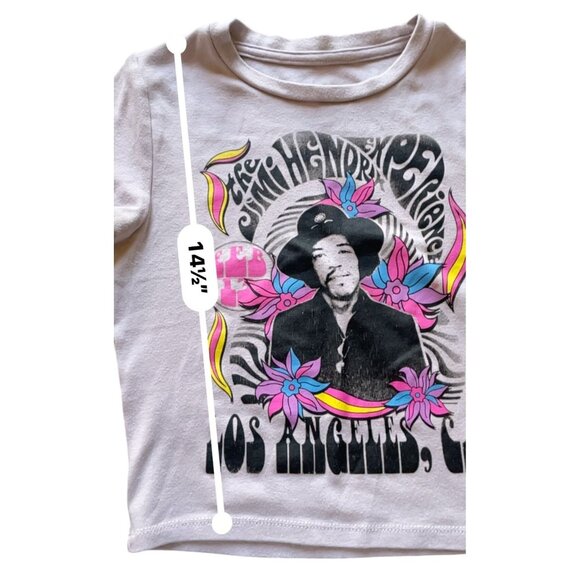 The Jimi Hendrix Experience cropped t-shirt XS short sleeve concert - Picture 4 of 6